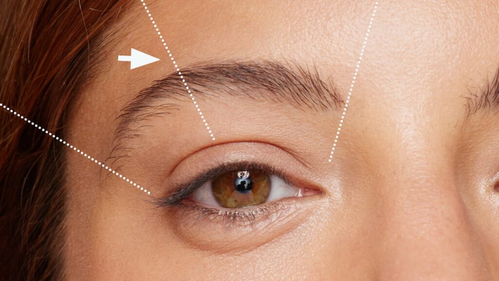how to shape eyebrows at home two-thirds rule